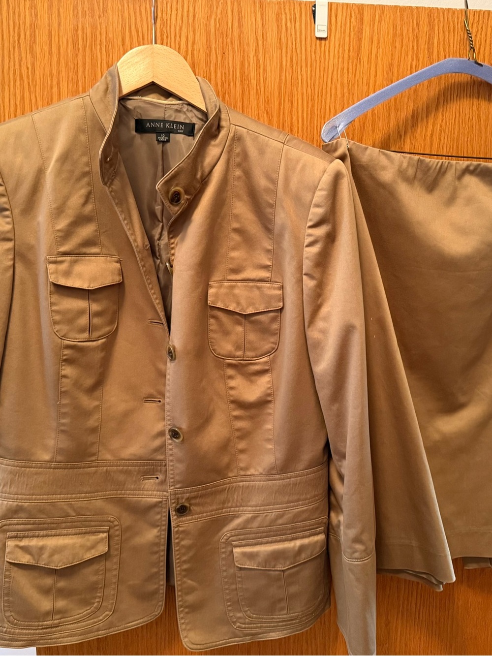 🌿 Anne Klein Olive Khaki 2-Piece Skirt Suit Set 🌿